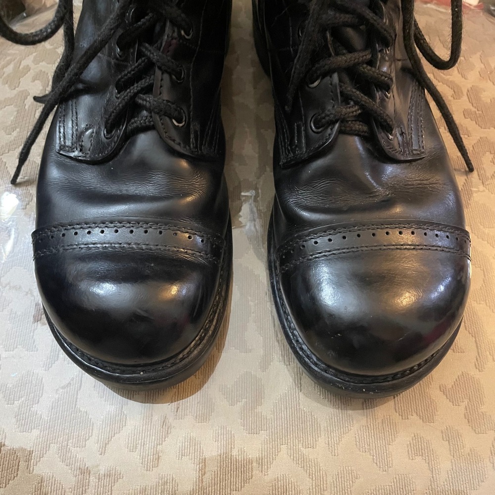 Corcoran 1500 Mens Black Leather 10"Jump Boots Military Paratrooper Size 10.5D - Picture 4 of 11